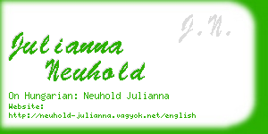 julianna neuhold business card